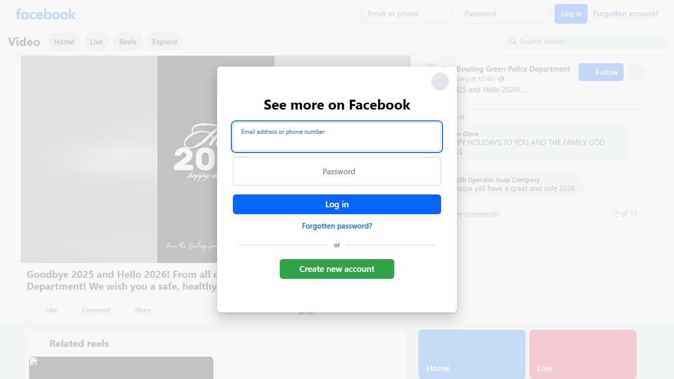 Goodbye 2025 and Hello 2026! From all of us at the Bowling Green Police Department! We wish you a safe, healthy and happy New Year! May this be the best one yet! #happynewyear #bgky #onecityoneteam The Bowling Green Police Department Facebook